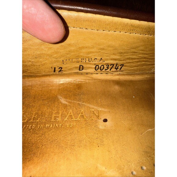 Cole Haan Brown Leather Penny Loafers Size 12D Made In USA Italian Sole Classic main image 6